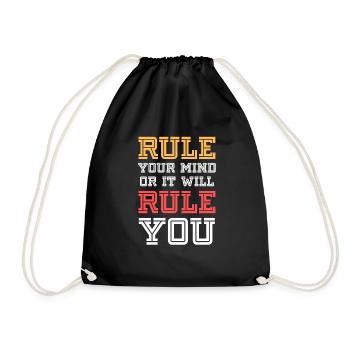 Inspiring Quotes - Drawstring Bag - black - Front