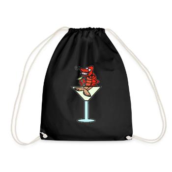 Drunk Shrimp Cocktail Drink - Sac de sport léger - noir - Devant