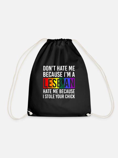 lgBT - Drawstring Bag - black