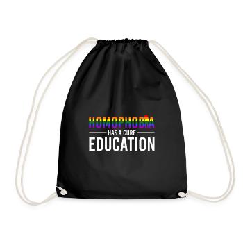 lgBT - Turnbeutel - Schwarz - Vorne