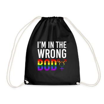 lgBT - Drawstring Bag - black - Front