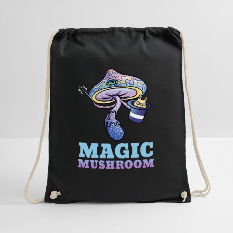 Trippy Psilocybin Toadstool Gift Psy & Goa Drawstring Bag