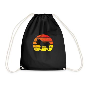 Cheval d’âne - Sac de sport léger - noir - Devant