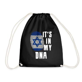 Israel - Turnbeutel - Schwarz - Vorne