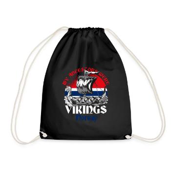 Norway Vikings - Drawstring Bag - black - Front