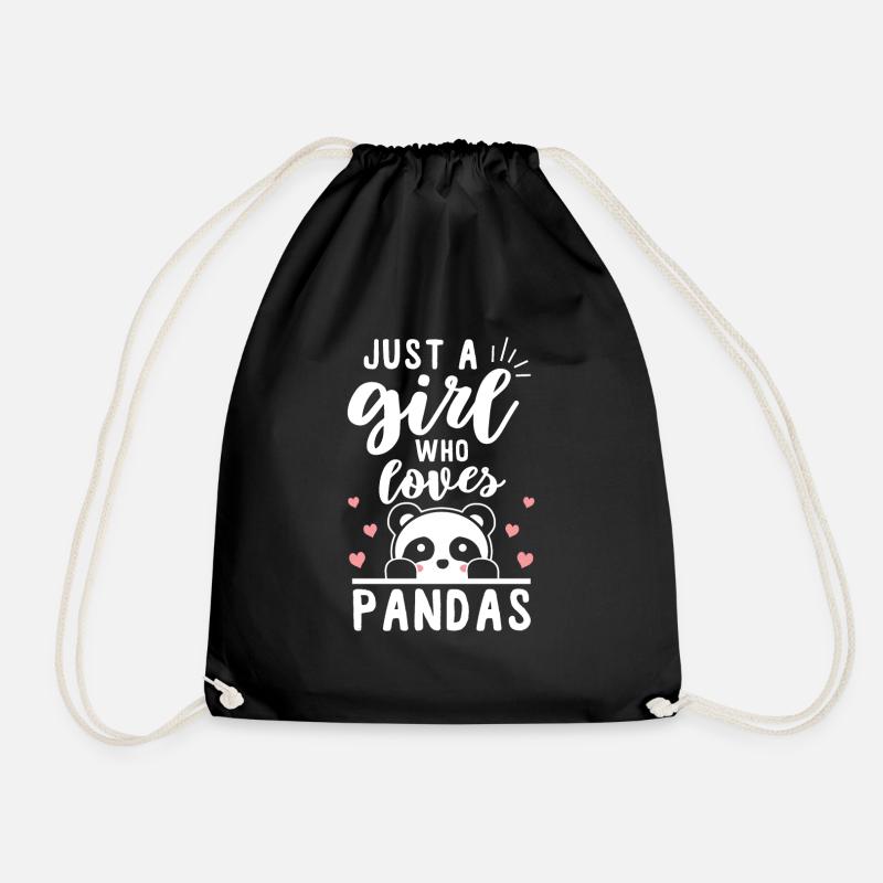 panda - Sac de sport léger - noir
