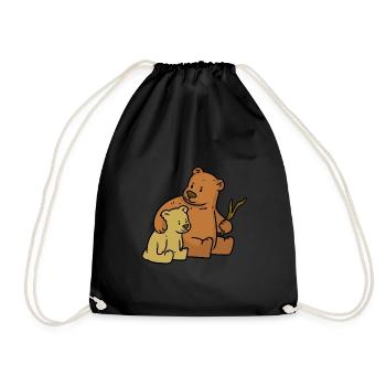 Ma famille porte jour de la paix - Sac de sport léger - noir - Devant