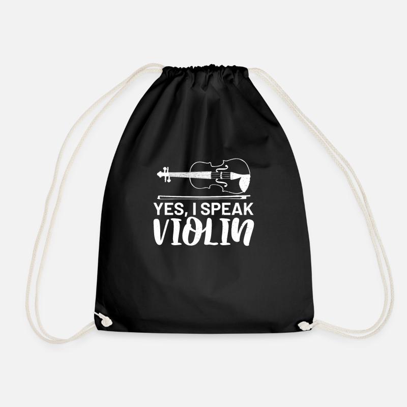 violine - Turnbeutel - Schwarz
