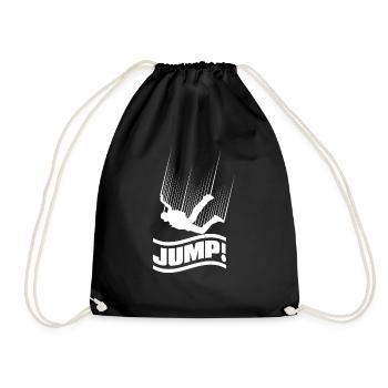 Saut en parachute saut en chute libre - Sac de sport léger - noir - Devant