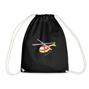 Hélicoptère - Sac de sport léger - noir - Devant