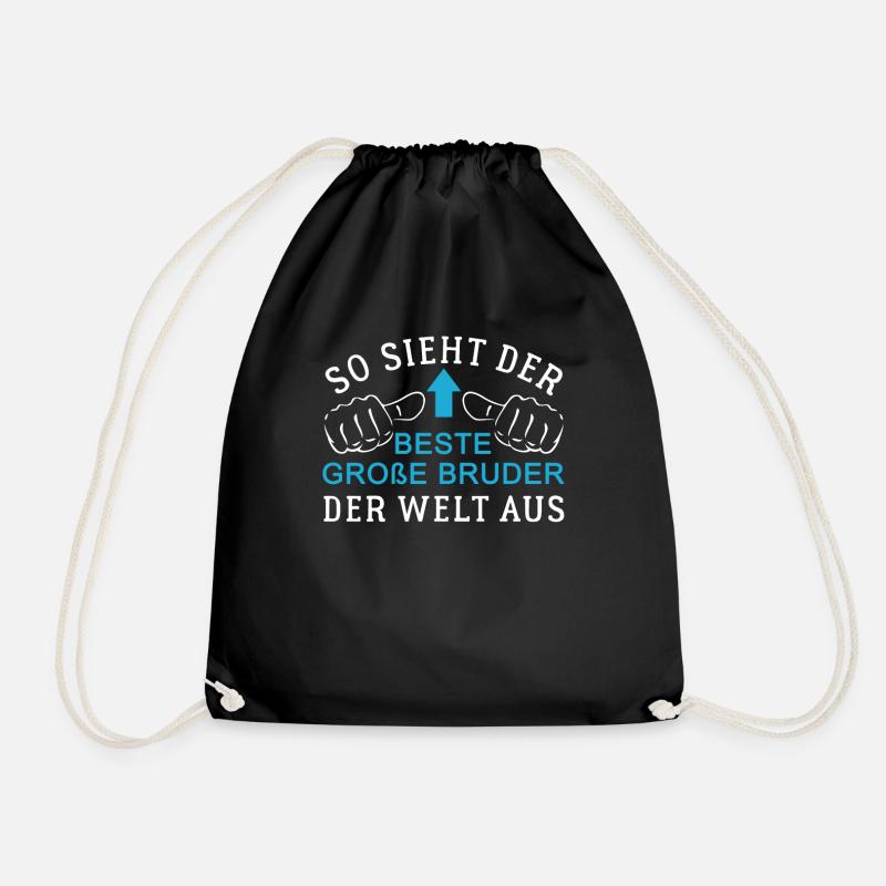 Der beste große Bruder der Welt T-Shirt - Turnbeutel - Schwarz