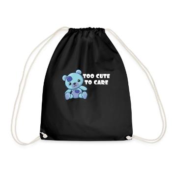 Adorable cadeau mignonne cadeau Je suis trop mignonne pour m'occuper de Sassy - Sac de sport léger - noir - Devant