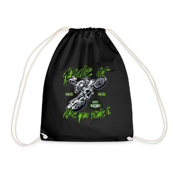 Cascadeur de motocross - Sac de sport léger - noir - Devant