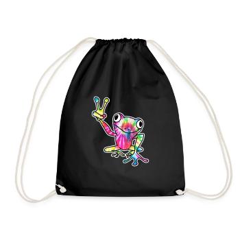 Grenouille Animal - Sac de sport léger - noir - Devant
