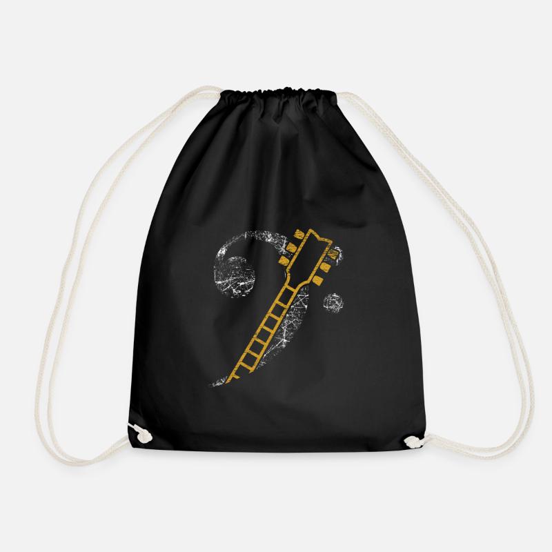 Clef Basse Clef Guitare - Sac de sport léger - noir