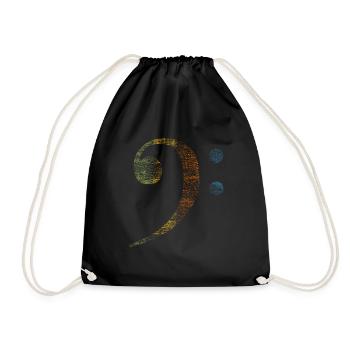 Musique de la clef basse - Sac de sport léger - noir - Devant