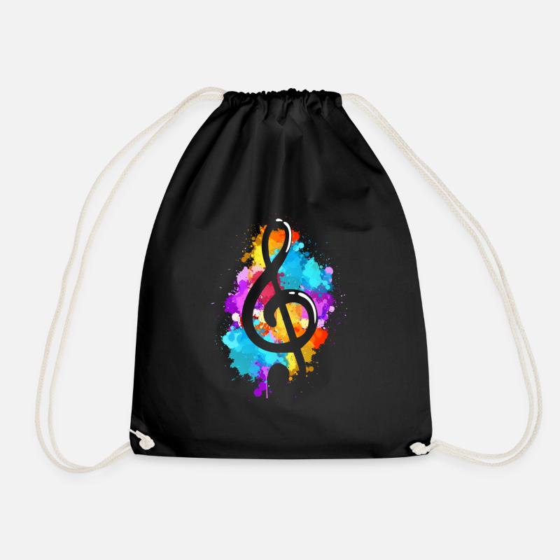 Clé de musique - Sac de sport léger - noir