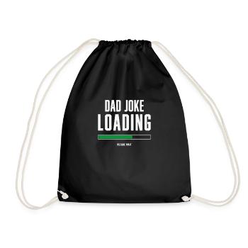Papa Joke Loading, cadeau de fête des pères pour lui - Sac de sport léger - noir - Devant