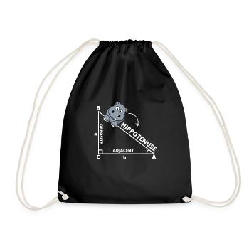 Drôle Hypoténuse Hippoténuse Mathématiques Hommes - Sac de sport léger - noir - Devant