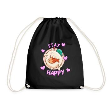 Chat chat chat chats - Sac de sport léger - noir - Devant