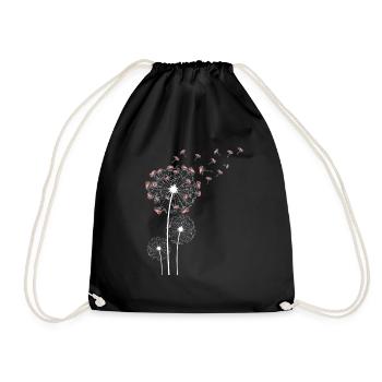 Flamant pissenlit - Sac de sport léger - noir - Devant