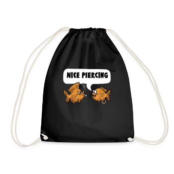 NICE PIERCING poisson pêcheur pêcheur - Sac de sport léger - noir - Devant