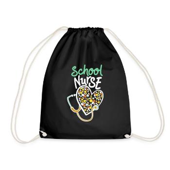Nurse design, Medical graphic, Nurse Appreciation - Drawstring Bag - black - Front