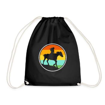 cheval - Sac de sport léger - noir - Devant