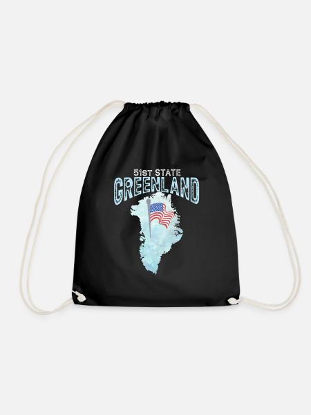Grönland 51st State Of The United - Turnbeutel - Schwarz