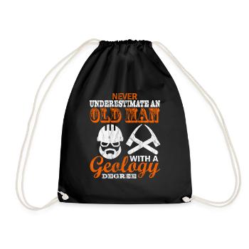 Geologist Geosciences Geology Geology - Drawstring Bag - black - Front