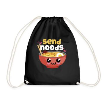 Ramen Lovers Gift design Send Noods Funny Japanese - Sac de sport léger - noir - Devant