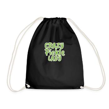 pickle - Drawstring Bag - black - Front