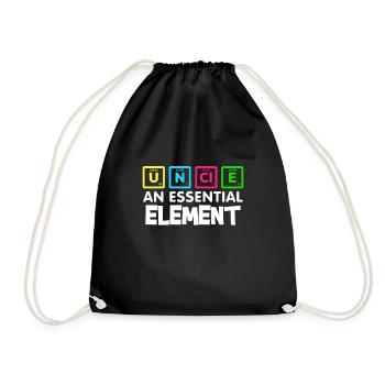 Drôle de chimie oncle élément tableau périodique - Sac de sport léger - noir - Devant