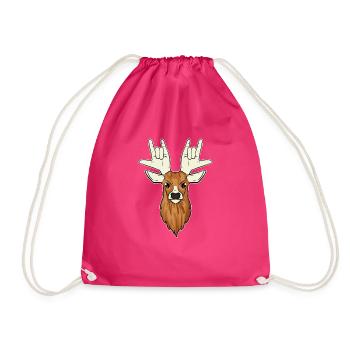 Deer ASL Deaf - Sac de sport léger - fuchsia - Devant