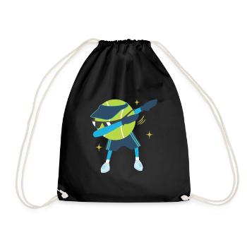 Dabbing Tennis Ball - Drawstring Bag - black - Front