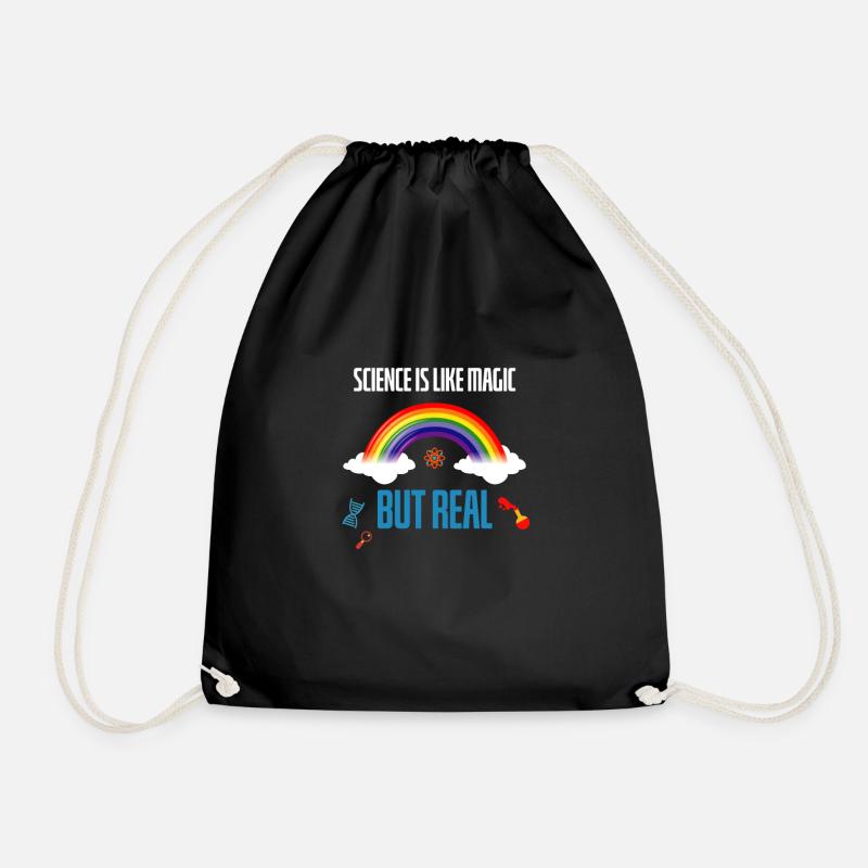 Science is like magic but real Lustiger Spruch - Turnbeutel - Schwarz
