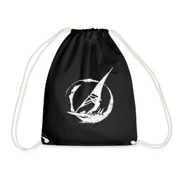Planche à voile, surf, cadeau de kitesurf - Sac de sport léger - noir - Devant