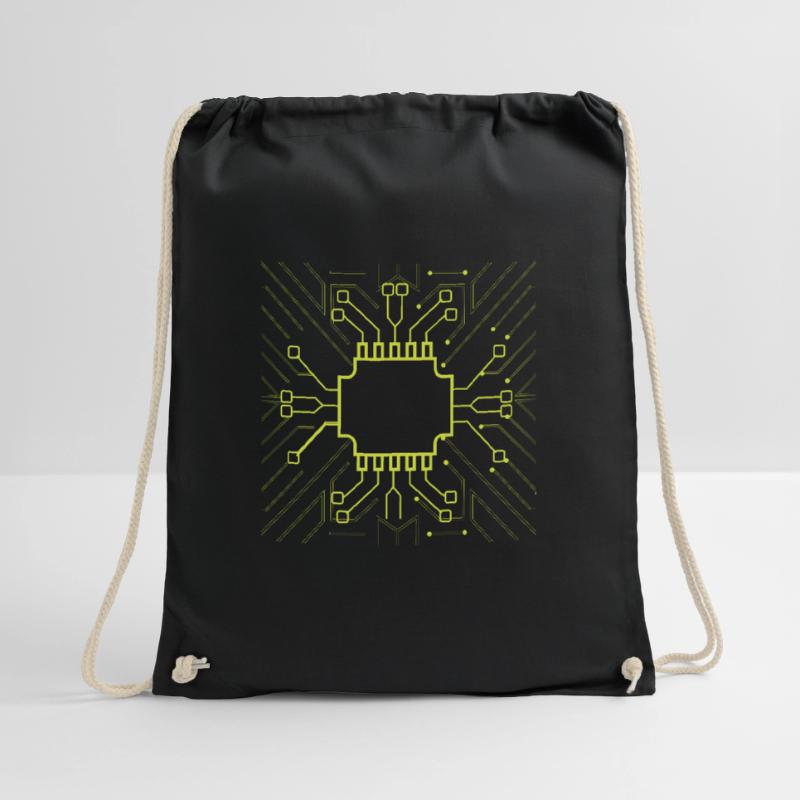 Computer Scientist Admin Hardware CPU Drawstring Bag