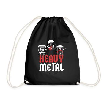 Métaux lourds chimie humour musique - Sac de sport léger - noir - Devant