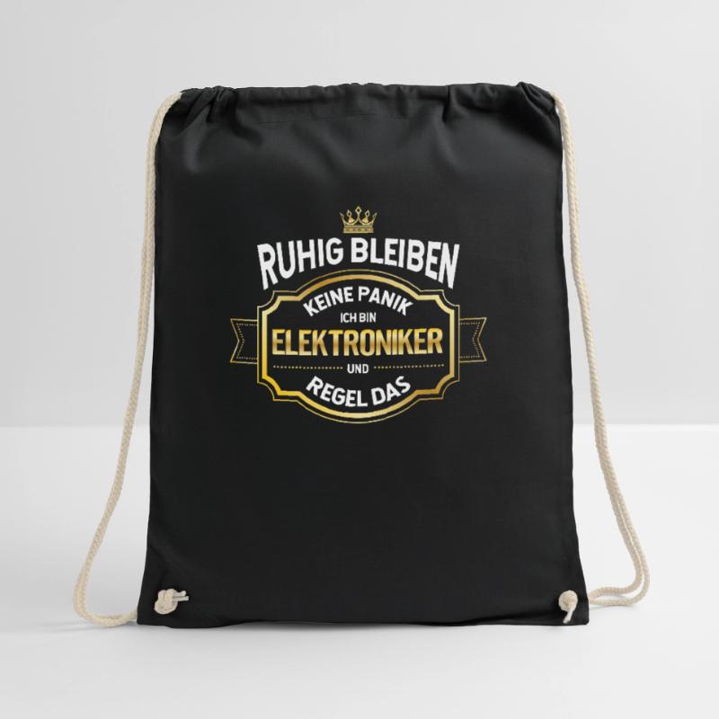 I am an electronics technician and rule the electronics technician Drawstring Bag