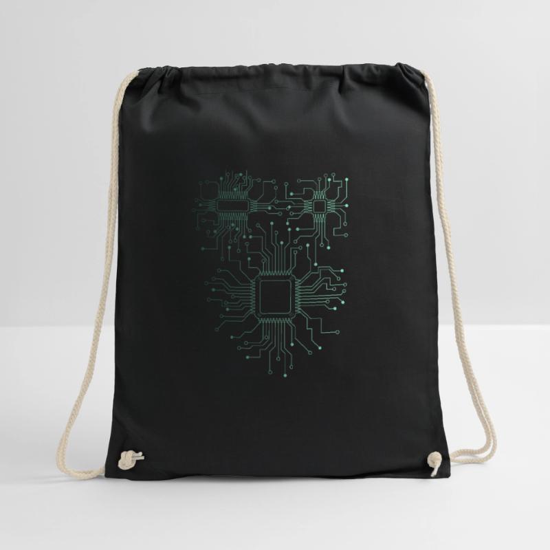 Computer Scientist Admin Hardware CPU Drawstring Bag
