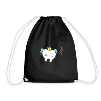 Fée des dents - Sac de sport léger - noir - Devant