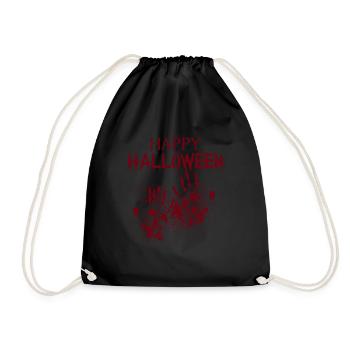 bloody halloween - Drawstring Bag - black - Front