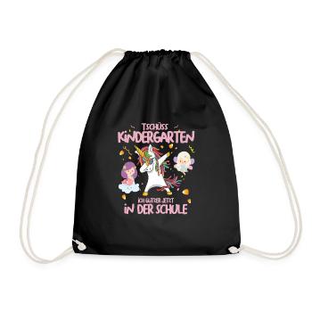 Scolarisation Dabbing Licorne Fées Cadeau cool - Sac de sport léger - noir - Devant