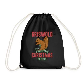 Vintage Griswold s Family Christmas - Turnbeutel - Schwarz - Vorne
