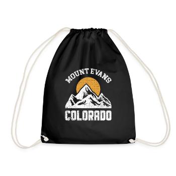 Colorado State Mount Evans Sonnenaufgang Berg - Turnbeutel - Schwarz - Vorne
