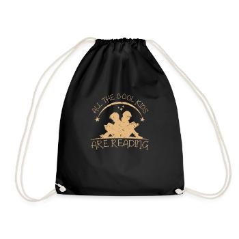 Lecture d'enfants - Sac de sport léger - noir - Devant