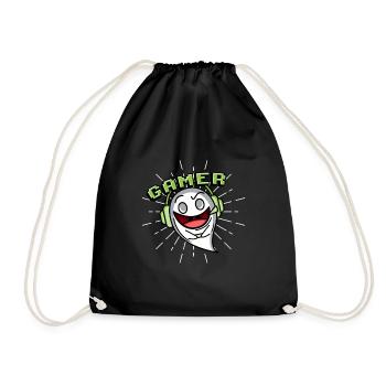 Gamer / Gamer Ghost Funny Gaming Halloween - Sac de sport léger - noir - Devant