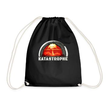 Catastrophe, bombe atomique, idée de cadeau d'explosion - Sac de sport léger - noir - Devant