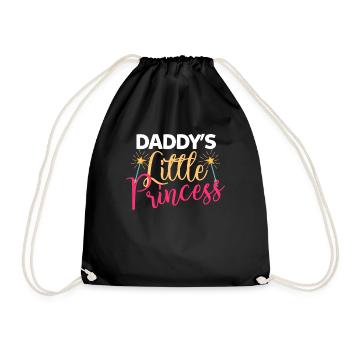 Daddy's little princess - Turnbeutel - Schwarz - Vorne